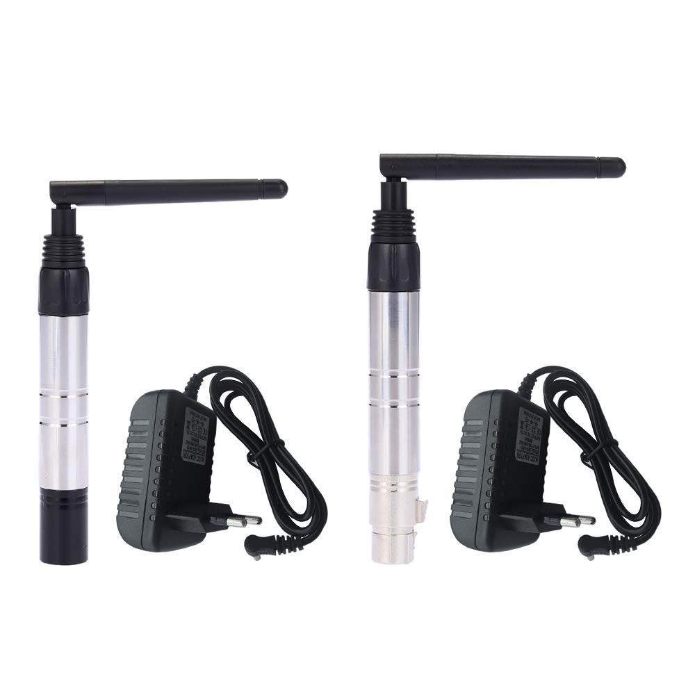 Li-xada DMX Transmitter / 1000 m Ultra Long Distance 2.4 G ISM DMX512 Wireless Transmitter Amp, Receiver 23DBM Light Control with Antenna for Stage Light PAR Effect Lamp