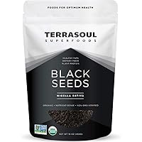 Terrasoul Superfoods Organic Black Cumin Seeds (Nigella Sativa), 1 Lb - Digestive Health | Immunity