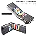 For Apple iPhone 6 Plus and Apple iPhone 6s Plus 5.5 inch Case, FLOVEME Vintage 2 in 1 Zipper Magnetic Wallet Leather 18 Card Slots Handbag Full Protection Flip Pouch Kickstand Cover Holder - Grey