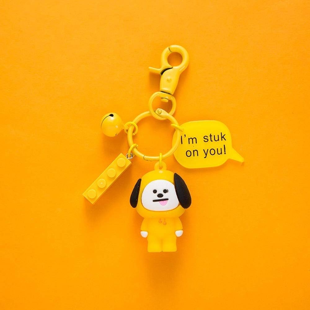 Bangtan Boys BTS bt21 Soft Vapp Plush Keychain Toy Collection Kawaii Stuffed Doll TATA VAN COOKY CHIMMY SHOOKY KOYA (C)