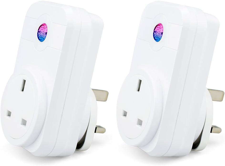 2 x Pcs Smart Plug – Nozdom 2.4 G WiFi Socket Remote Control Light Timer Compatible with Alexa Echo Google Home