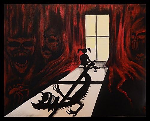FRAMED Her Dark Mind by Ed Capeau 36x24 Giclee Edition Art Print Poster Wall Decor Little Girls Nightmare Monsters Imagination