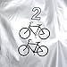 SAVFY Bike Cover for 2 Bikes, 180T Heavy Duty Outdoor Waterproof Bicycle Cover - Bike Rain Cover for Mountain, Road Bikes