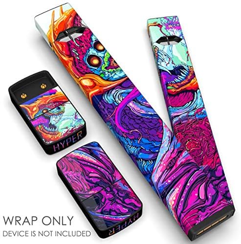 JUUL Skin - JUUL Wrap - JUUL Decal - JUUL Cover - JUUL Starter Kit Stickers - Pax JUUL Skin for Device Charger Pods - Original JUUL Vape Pen Accessories Skin (Hyperbeast v.1)