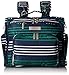 JuJuBe B.F.F Multi-Functional Convertible Diaper Backpack/Messenger Bag, Coastal Collection - Providence - Navy/Teal/White Stripes
