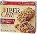 Fiber One Chewy Bar, Oats and Peanut Butter, 1.4 Ounce, 5 Count, Pack of 12