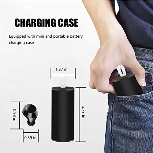 Kopfhörer Bluetooth Kabellose mit tragbarer Ladebox, Ohrhörer Hi-Fi Stereo Sound True Bluetooth V5.0 IPX5 Headset für iPhone X 8 7 Plus Samsung Galaxy S7 S8