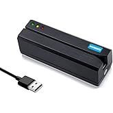 Deftun Card Reader Writer USB Swipe Encoder 3 Tracks MSR605X