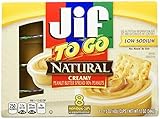 Jif To Go Natural Creamy Peanut Butter - 1.5 oz - 8 ct