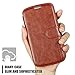 Mulbess Layered Samsung Galaxy S3 Leather Case，Flip Phone Case Wallet with Magnetic Clasp for Samsung Galaxy S3 / S3 Neo Cover, Brown