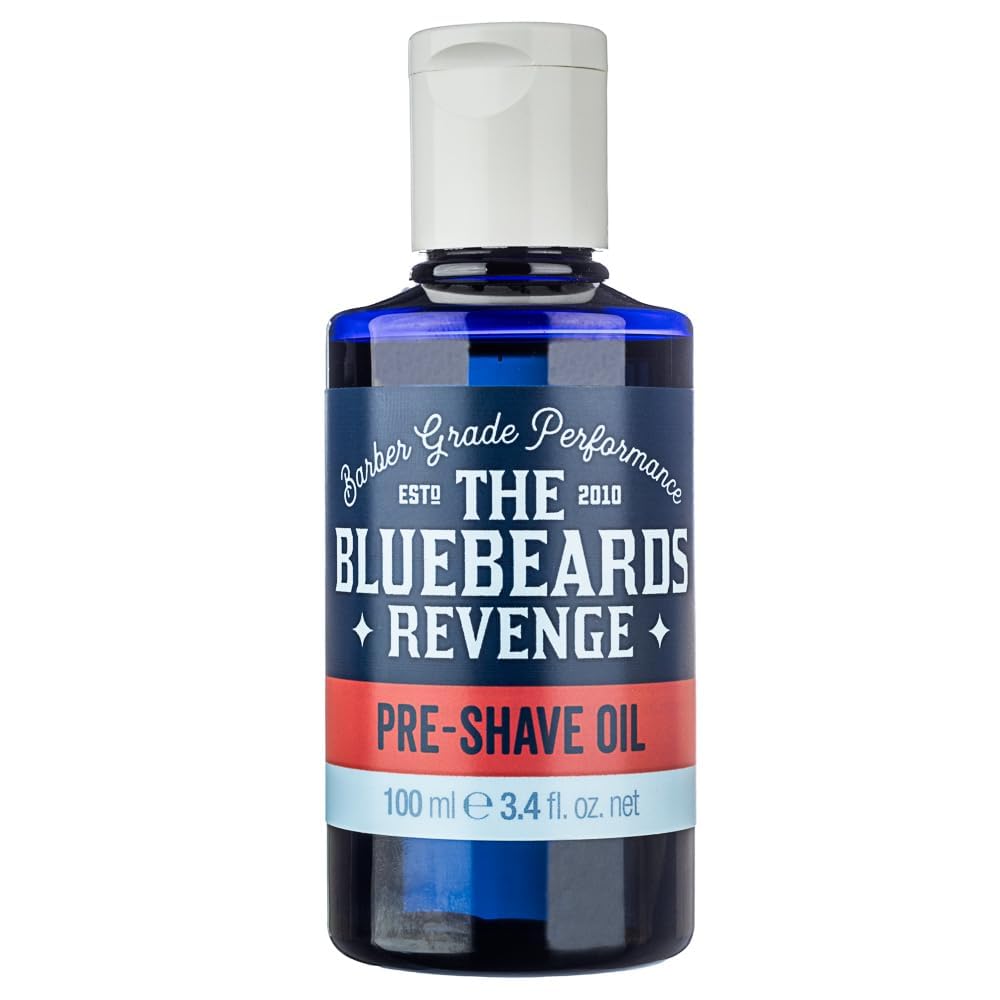 The Bluebeards Revenge, Pre Shave Oil for Men, Vegan Friendly Oil for Sensitive Skin, Helps to Prevent Skin Irritation, 100ml