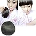 Straight Bangs Smooth Extensions Fringe Wig (Model: Jf010319) (Dark Brown)