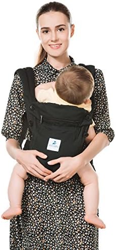Baby Carrier Ergonomic Flip Advanced 4-in-1 Convertible for Newborns Infants Black
