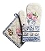 Maison d'Hermine 100% Cotton Oven Mitt & Pot Holder Set (7.5