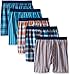 Fruit of the Loom boys Woven Boxer, Covered and Uncovered Waistband (Pack of 5), Assorted - Covered Waistband, X-Large