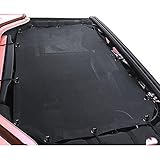2 Door Jeep Wrangler Durable Strong Mesh Sunshade for (07-17) 2-Door Jeep Wrangler JK & JK Unlimited, SpiderWebShade Jkini, Full Top Sun Shade Mesh Shade Cover UV Protection Bikini top Cover net