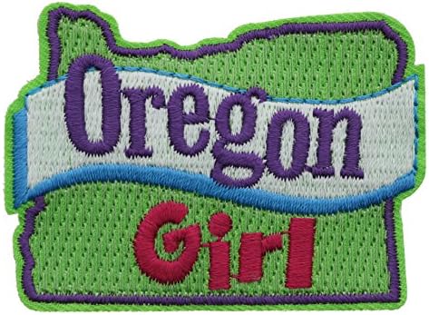 Oregon Girl 2.5 inch small Iron on Patch Ava2376