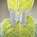 Honolulu Jewelry Company Sterling Silver Combination Filigree & Diamond Cut Butterfly Necklace Pendant with 18