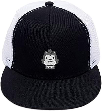 Fashion Team Cap Personal Cartoon Baby Wolf Designed Mesh Snapback Sun Hat for men