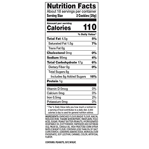 AMAZON GROCERY, PEANUT BUTTER SANDWICH COOKIES, 1 LB