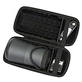 Khanka Hard Travel Case Replacement for Bose SoundLink Revolve+ Bluetooth Speaker, Triple Black (Fits Charging Cradle)