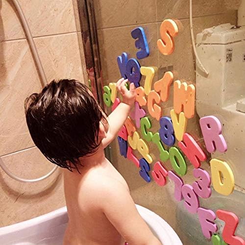 Wffo 36 Early Education Bath Letters, Foam Alphanumeric Wall Stickers♚♚ Bath Toy Bathroom Alphabet Toys Stick On Foam Wall