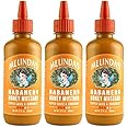 Melinda’s Habanero Honey Mustard - Habanero Hot Sauce with Fresh Peppers, Real Mustard - Gluten Free, Keto Hot Sauce - 12 oz, 3 Pack