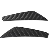 LQI 2pcs Door Panel Insert Black Fit Ford Mustang 2010-2014 | Left &amp; Right Side Door Panel Covers Textured Plastic Pleated