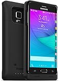 PowerBear Samsung Galaxy Note Edge Battery Case [4000mAh] High Capacity External Battery Charger for Note Edge (Up to 130% Extra Battery) - BLACK [24 Month Warranty & Screen Protector Included]