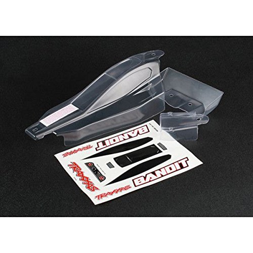 Traxxas 2417 Clear Bandit Body with Decal Sheet and Wing