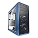 Fractal Design Focus G - Mid Tower Computer Case - ATX - High Airflow - 2X Silent ll Series 120mm White LED Fans Included - USB 3.0 - Window Side Panel - Blue primary