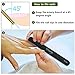 Qivange Nail Files Black Washable Emery Board Nail File and Buffer Set 80/100,120/150,180/240,320/600/3000 Grit 10 Pcs Nail Files and Buffers for Acrylic Natural Nails