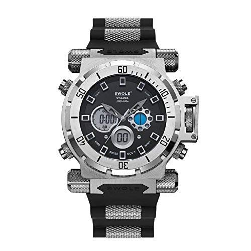 Buy Swole O'clock Quartz AnalogDigital Black Dial Men's Watch