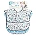 Bumkins Baby Bib, Waterproof SuperBib 3 Pack, N15 (Urban Bird/Blue Chevron/Bird Park) (6-24 Months)