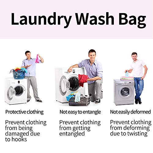 GANCHUN 7Pcs Mesh Laundry Bags for Delicates with Premium Zipper,Travel Storage Organize Bag,Clothing Washing Bags for Blouse, Hosiery, Stocking, Underwear, Bra Lingerie - Thumbnail 4
