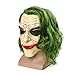 Adult Men Knight Joker Clown Costume Latex Mask Creepy Scary Halloween Cosplay Party Props