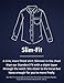 Goodthreads Men's Slim-Fit Long-Sleeve Striped Oxford Shirt, Blue/White, Large