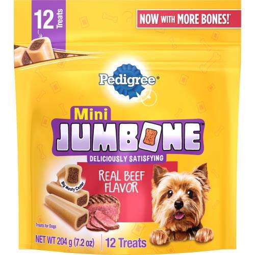 PEDIGREE MINI JUMBONE, REAL BEEF FLAVOR (PACK OF 2)