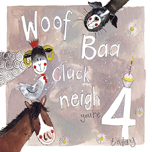 Alex Clark Daisy Farm Happy 4th Birthday Card