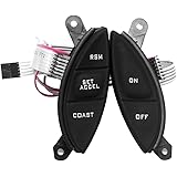 Steering Wheel Mounted Cruise Control Switch Button Kit Replacement Fit for Ford 1998-2003 Ranger 2001-2005 Explorer Sport Tr