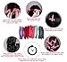 Anezus 42 Pieces Hair Rollers Night Sleep Foam Hair Curler Rollers Soft Pillow Hair Rollers DIY Sponge Hair Styling Rollers Tools, 5 Colors
