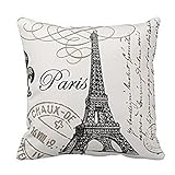 Ammazona Tower Pillow Case Sofa Waist Throw Cushion Cover Home Decor