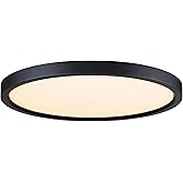 Westinghouse 6133600 Traditional One-Light, 15 Inch 30 Watt Dimmable LED Indoor Flush Mount Fixture with Color Temperature Se