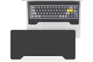 Kado Lift Riser Acrylic for External Keyboard, Frosted Surface Black, Office Gaming Laptop Keyboard Cover Mechanical 40%/60%/65%/70% Stand Holder Made for MacBook Air/Pro 13"/14"/15"/16"
