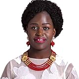laanc 5 Rows Multicolors African Beads Womens Jewelry Set Nigerian Wedding Beads Jewellery Sets A-022A