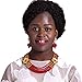 laanc 5 Rows Multicolors African Beads Womens Jewelry Set Nigerian Wedding Beads Jewellery Sets A-022A