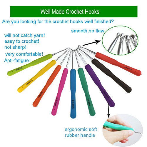 2 LOOEN+Ergonomic+Crochet+Rubbery+Arthritic