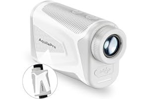 AquilaPro Mini4 Golf Rangefinder with Slope, Newly Upgraded Magnet, 1,000 Yards Range Finder Golf, 0.5 Yard Accuracy, 7X Magnification, Flag Lock Vibration, Rechargeable Golf Laser Rangefinder