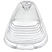 CCIYU 5 Roof Running Light Cab Marker Cover Top Lamp Lens For 1999-2015 Ford F250 F350 F450(Clear)