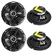 4) Kicker 41DSC674 D-Series 6.75" 480W 2-Way 4-Ohm Car Audio Coaxial Speakers